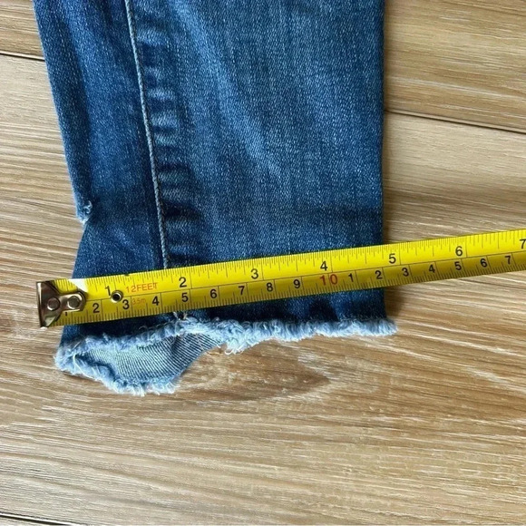 BRIDGE BY GLY : mid rise ankle distressed skinny jeans - Picture 8 of 9